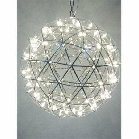 CLING 15.75 in. x 15.75 in. Dia. The Matrix Chandelier - Clear & Silver, Small CL3178733